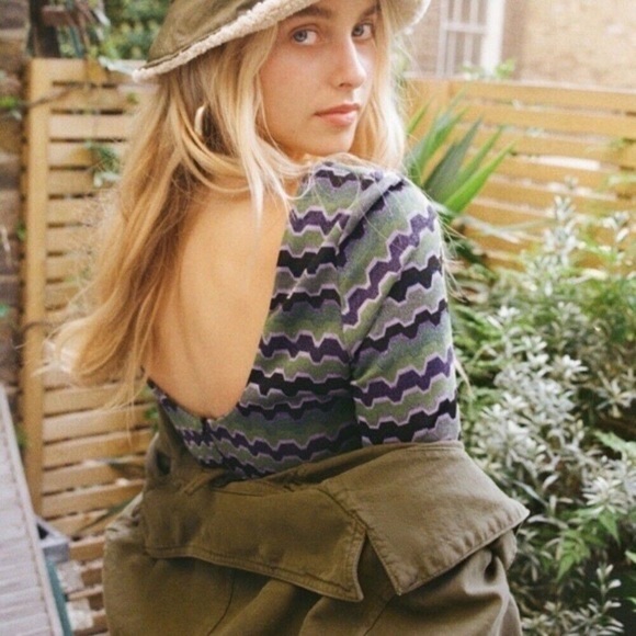 Zara Lace Up Cut Out Metallic Zig Zag Mini Dress NWT - Picture 3 of 9